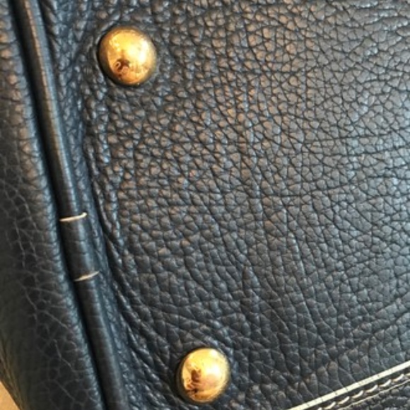 Louis Vuitton Tobago Navy Leather Carryall Weekend - Picture 3 of 8